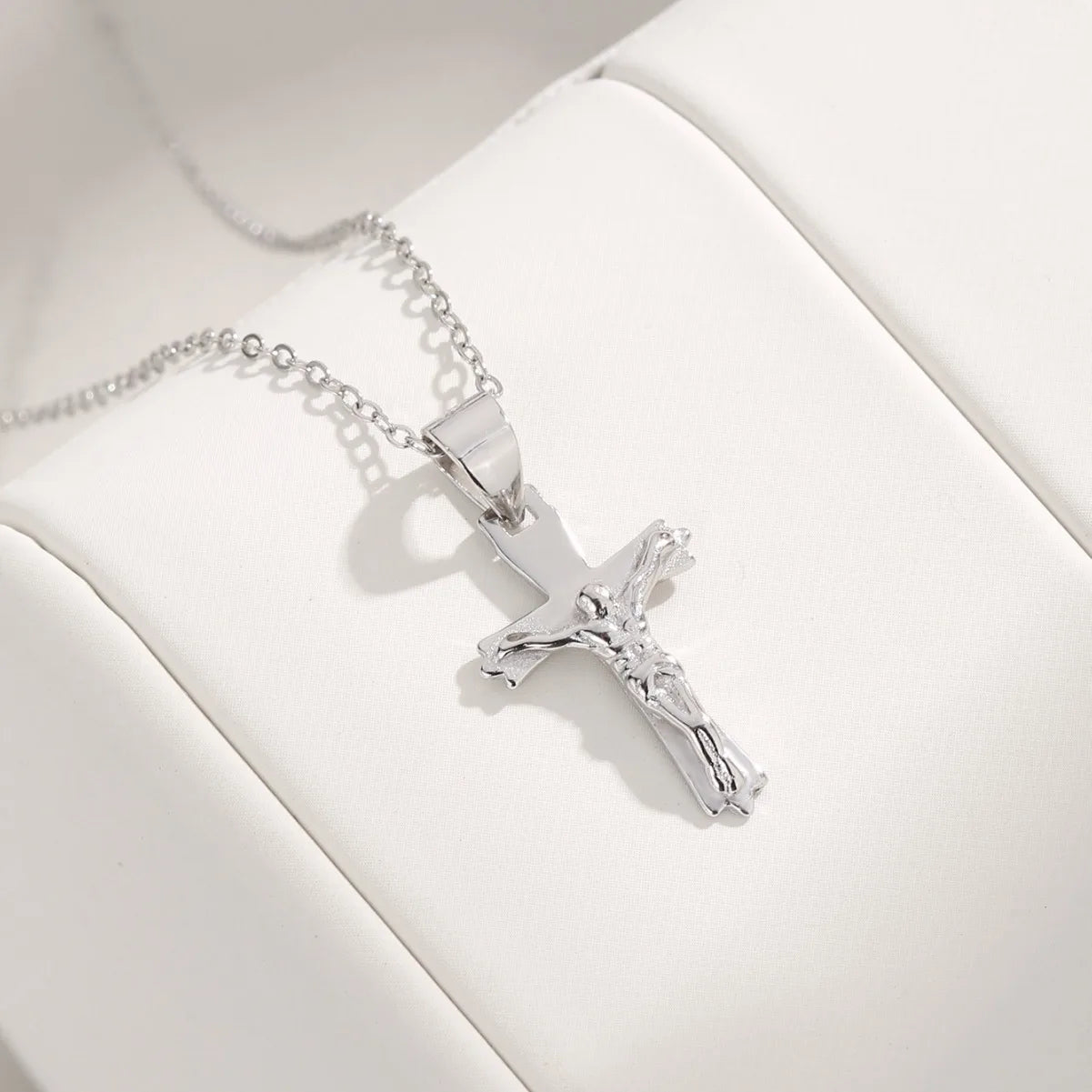 HeartKeep Serene Crucifix - Silver Necklace